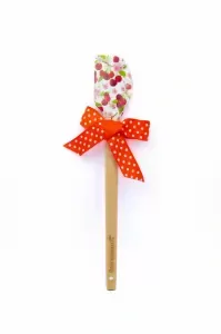 Stěrka na těsto s dřevěnou rukojetí s motivem třešně 21x3 cm