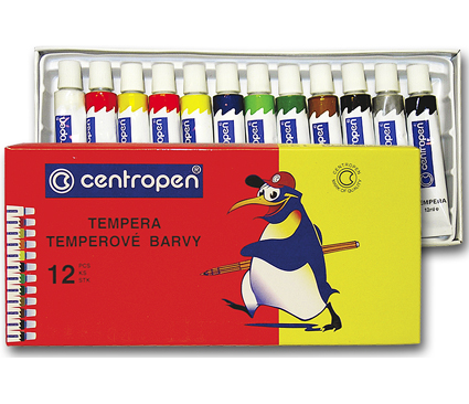 Temperové barvy - 12 ks