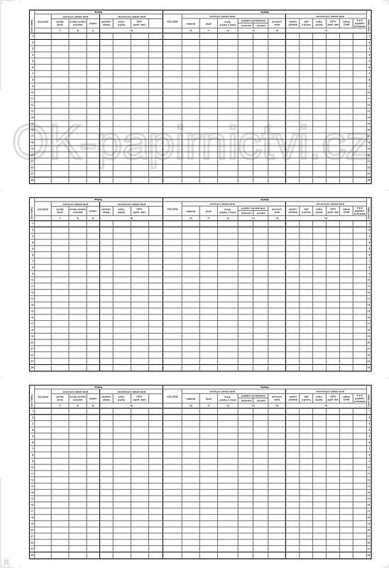 Daňová evidence s klopou OP 1001