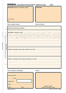 Zpráva o provedení kontroly a čištění spalinové cesty OP1217