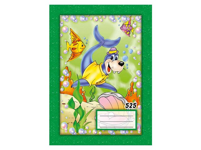 Sešit 525  bílý, čtverečkovaný