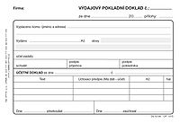 Výdajový pokladní doklad OP1315 i pro podvojné účetnictví, samokopírovací