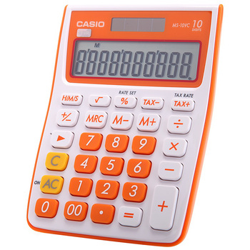 Kalkulačka stolní Casio MS 20 NC, oranžová | Ok-papírnictví.cz