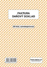 Faktura OP1317,  A5 50 listů, samopropisovací, nečíslovaná