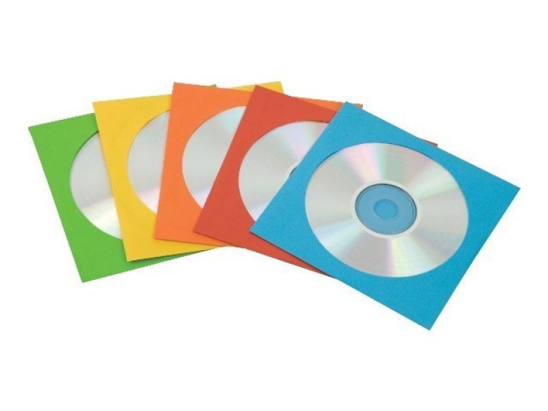Obálka na CD papírová 125x125mm barevný mix