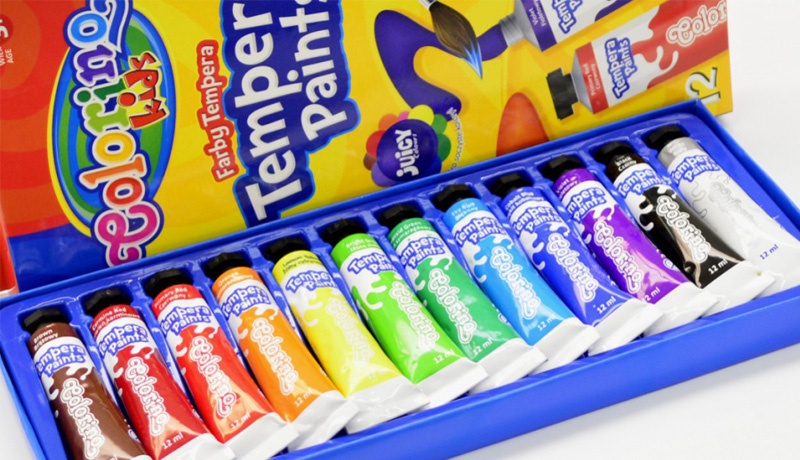 Temperové barvy Colorino 12 barev