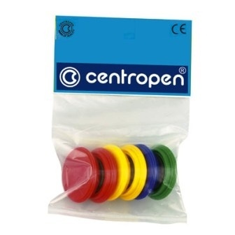 Kulaté magnety 28 mm 6 ks v barevné sadě