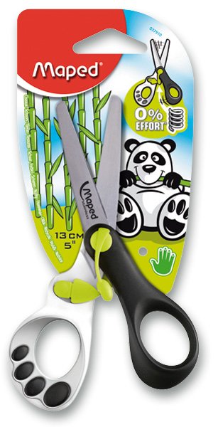 Nůžky 13 cm s pružinou zaoblené panda Maped