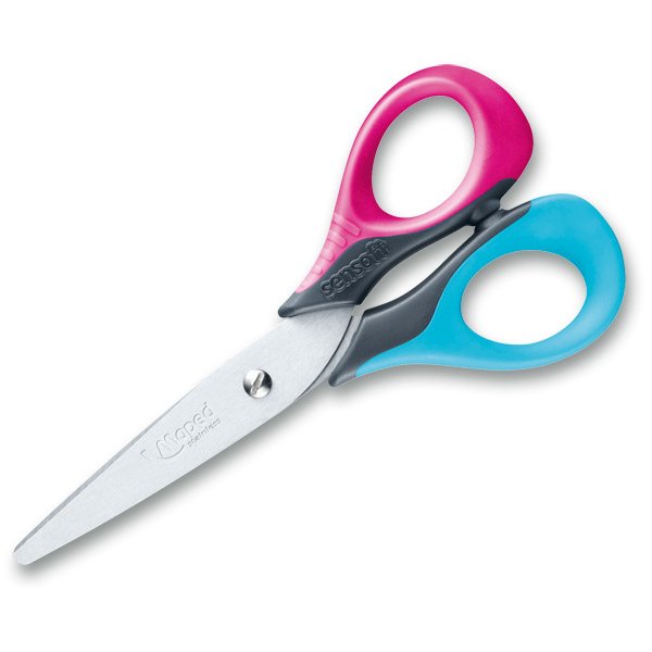 Nůžky 13 cm s pružnou rukojetí Maped Sensoft