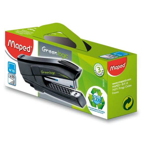 Sešívačka 15 listů No. 10 mini Maped Greenlogic Pocket
