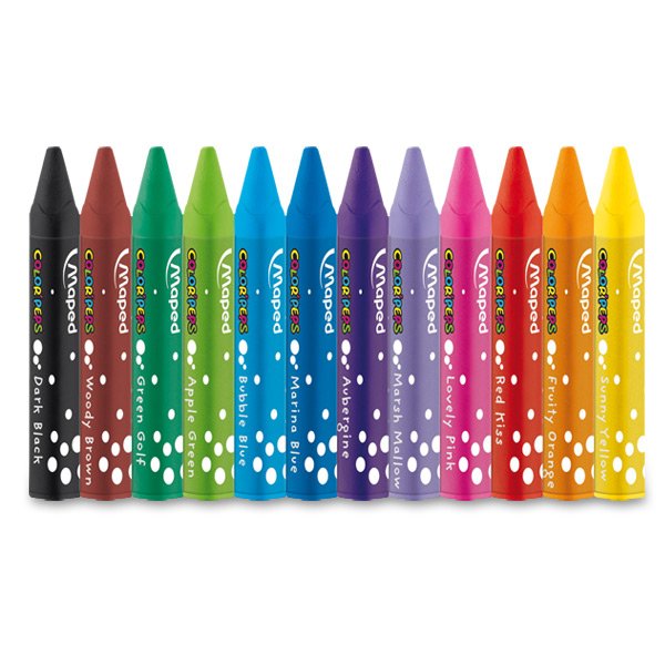 Olejové pastely 12 barev trojhranné Maped