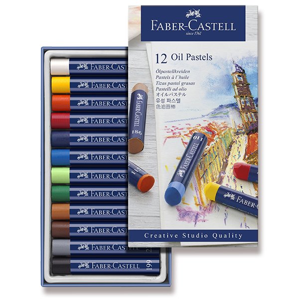 Olejové pastely 12 barev Faber-Castell