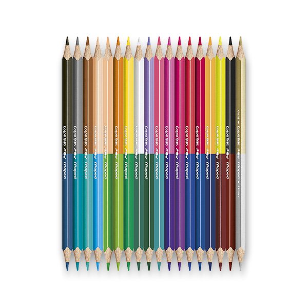 Oboustranné pastelky 36 barev trojhranné  Maped Color Peps Duo