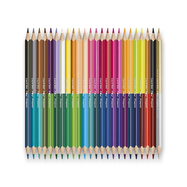Oboustranné pastelky 48 barev trojhranné  Maped Color Peps Duo