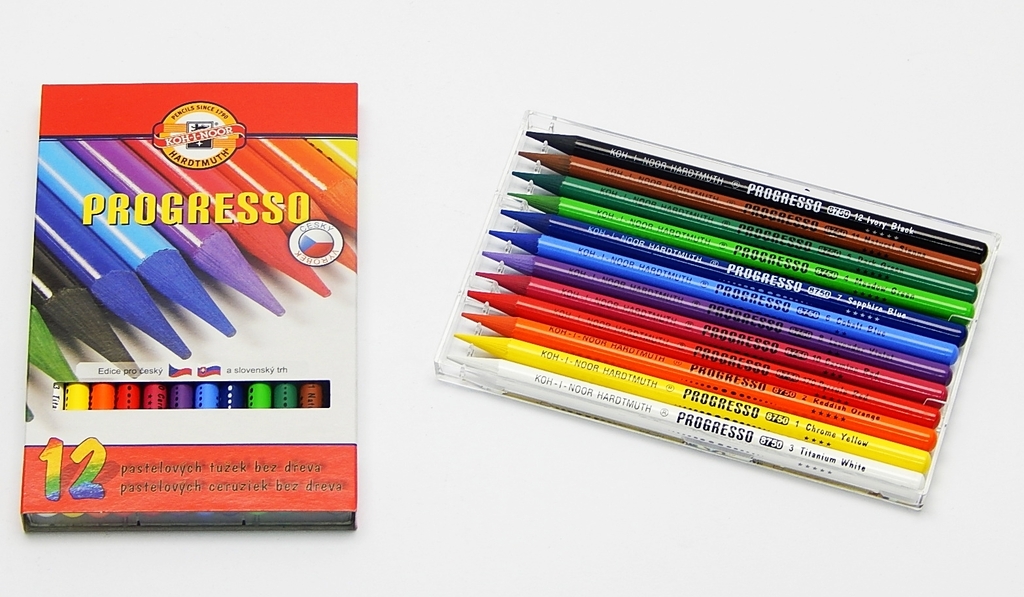 Pastelky Progresso 12 barev Koh-i-noor