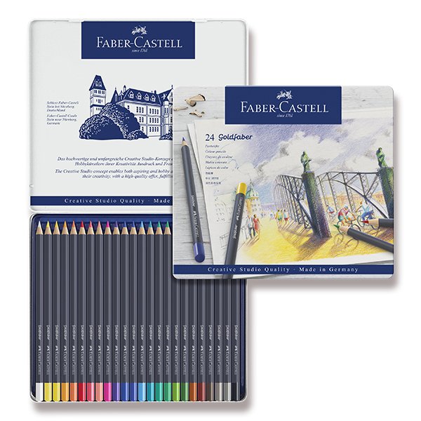 Pastelky 24 barev Faber-Castell Goldfaber