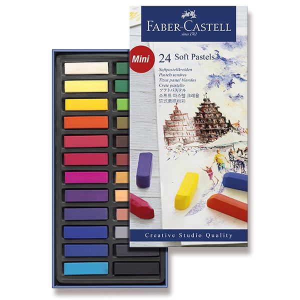 Prašné křídy 24 barev Mini Faber-Castell