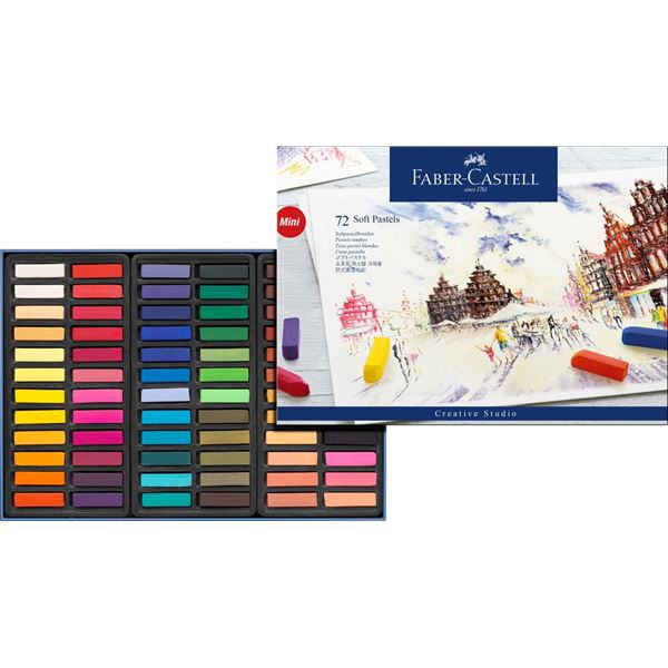 Prašné křídy 72 barev Mini Faber-Castell