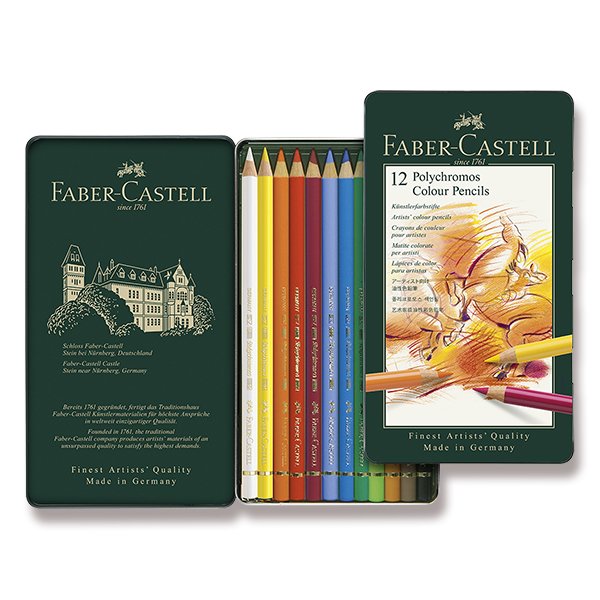 Polychromos pastelky 12 barev Faber-Castell