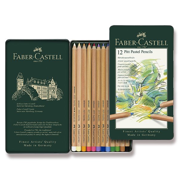 Umělecké pastely 12 barev v tužce Faber-Castell