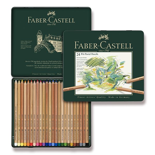 Umělecké pastely 24 barev v tužce Faber-Castell