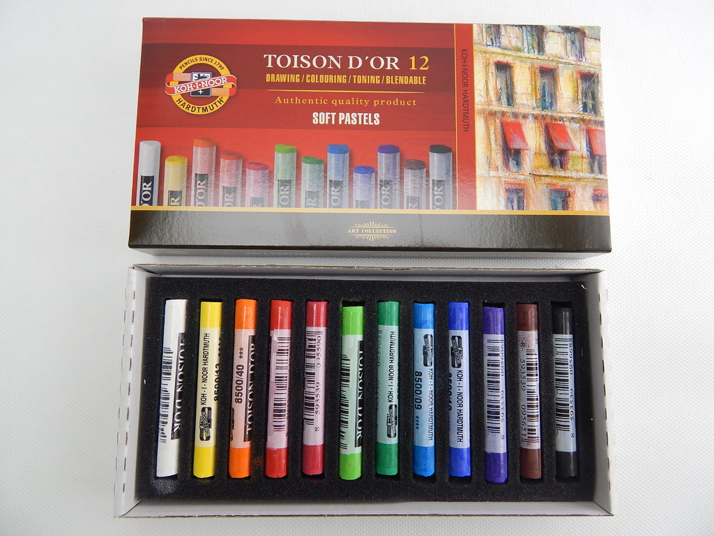 Prašné křídy 12 barev kruhové Koh-i-noor Toison D'or