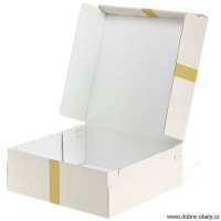 Dortové krabice potištěné 28x28x10cm EXTRA PEVNÉ