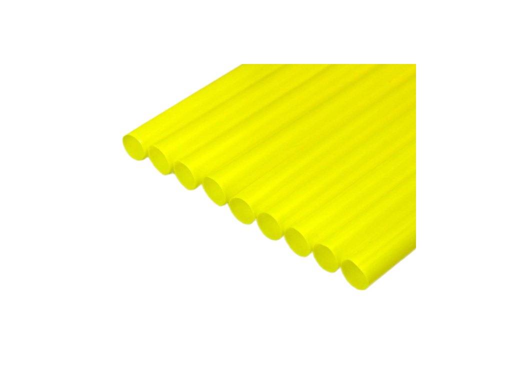 Slámky Jumbo znovu použitelné žluté 25.5cm 150ks