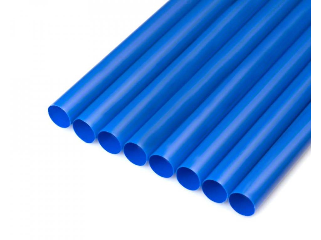 Slámky Jumbo znovu použitelné modré 25.5cm 150ks