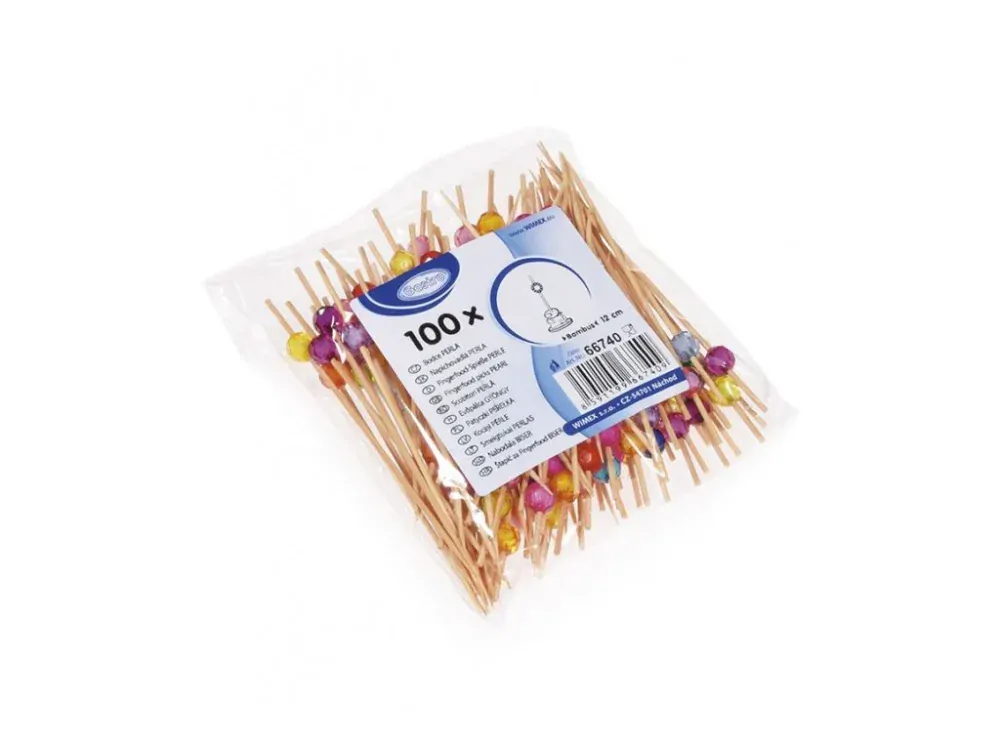 Bambusové bodce PERLA 12cm 100ks