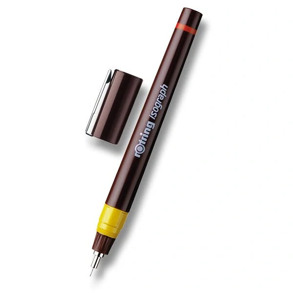 Sada technických per Isograph Rotring College Set - 0,25, 0,35 a 0,5 mm a mikrotužka Tikky