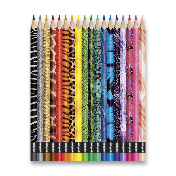 Trojhranné pastelky 18 barev Maped Color Peps Animals