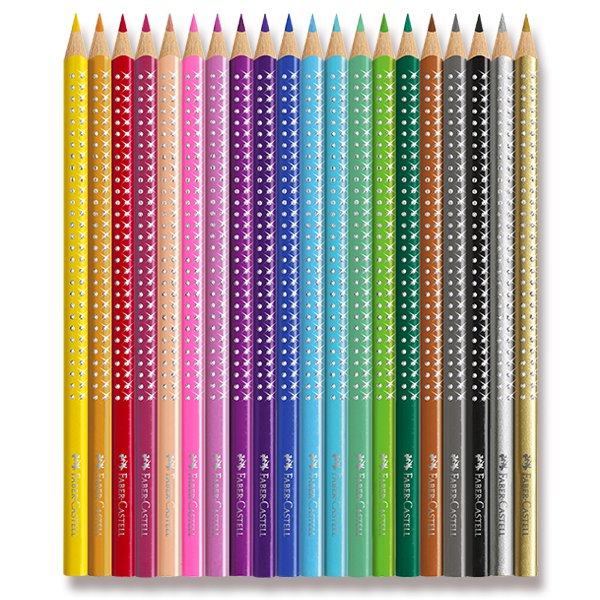 Trojhranné pastelky 20 barev Faber-Castell Sparkle