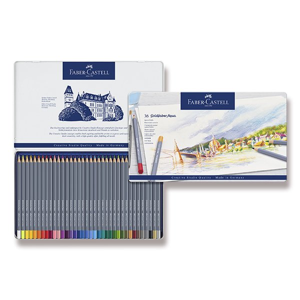 Akvarelové pastelky 36 barev Faber-Castell Goldfaber Aqua