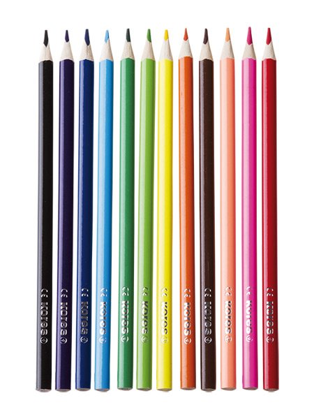 Trojhranné pastelky 12 barev Kores Kromas