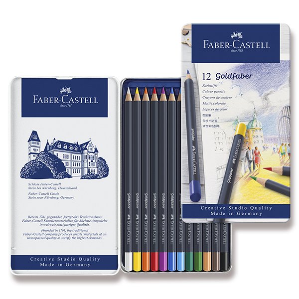 Pastelky 12 barev Faber-Castell Goldfaber