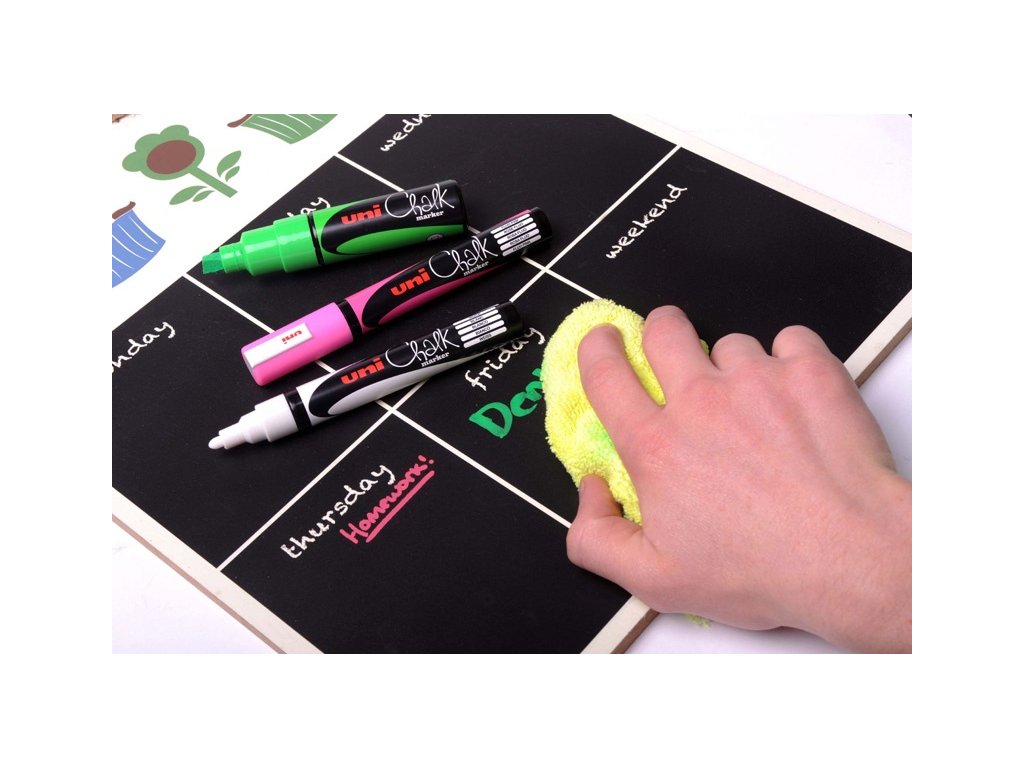 UNI PWE-5M ChalkMarker křídový bílý