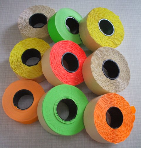 Cenové samolepicí etikety MOTEX 16 x 23 signální zelená