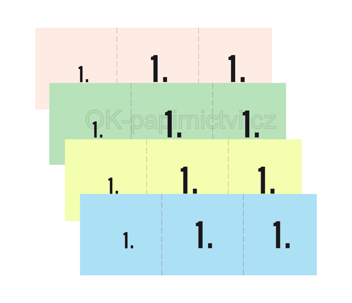 Šatnový blok OP 1280 žlutý - 200 listů