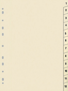 Rozdružovače papírové A4 číselný rejstřík 31 HIT