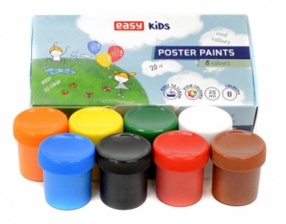 Temperové barvy v kelímku sada 8 barev