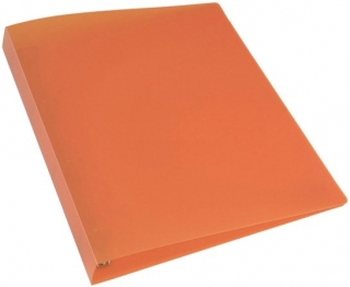 Pořadač 4-kroužkový A4 matný PP transparent oranžový