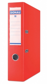 Pákový pořadač A4 75 mm, PP červený Donau