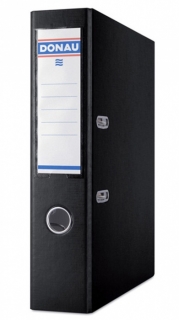 Pákový pořadač A4 75 mm, PP černý Donau