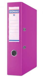 Pákový pořadač A4 50 mm, PP růžový Donau