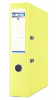Pákový pořadač A4 75 mm, PP žlutý Donau