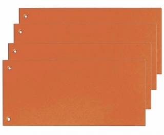 Rozdružovače papírové 24x10 cm 100 ks oranžové
