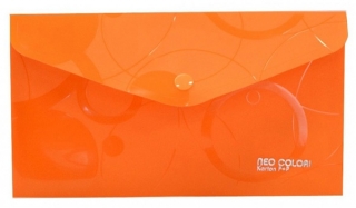 Obálka s drukem DL oranžová Neo Colori