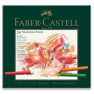 Tvrdé pastely 24 barev pro umělce Faber-Castell