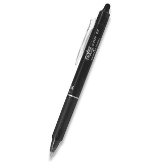 Gelový roller FriXion černý 0,7 mm Clicker Pilot M 07